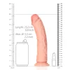 Dildo Curved sem Testículos 9"/23 cm Pele Clara