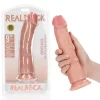 Dildo Curved sem Testículos 9"/23 cm Pele Clara