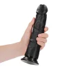 Dildo Curved sem Testículos 9"/23 cm Preto