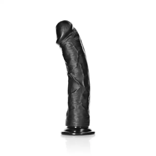Dildo Curved sem Testículos 9"/23 cm Preto
