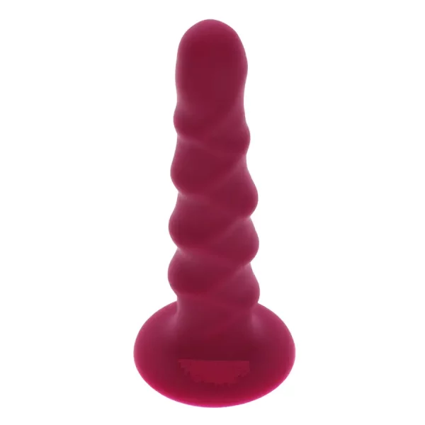 Dildo Discreto com Ventosa Ribbed Dong 17,2 cm Fúcsia