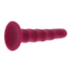 Dildo Discreto com Ventosa Ribbed Dong 17,2 cm Fúcsia
