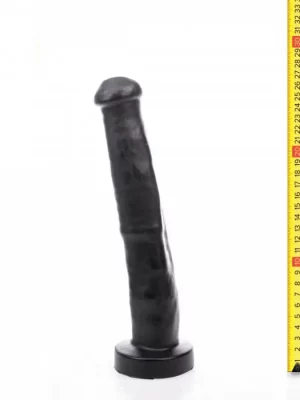 Dildo Donkey XXL  Hung System Toys Preto 26x4,5 CM