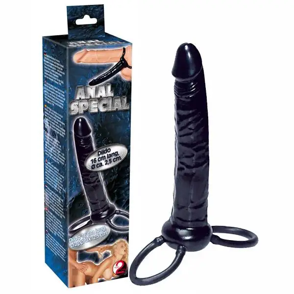 Dildo Dupla Penetração Anal Special Preto