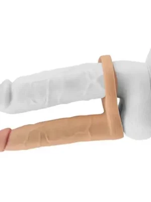 Dildo Dupla Penetração Ultra Soft Double Lovetoy 6.25"