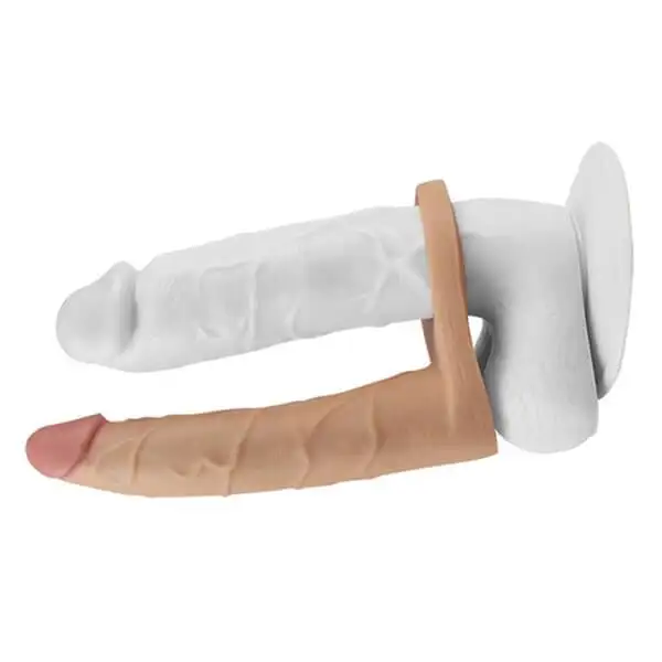 Dildo Dupla Penetração Ultra Soft Double Lovetoy 7"