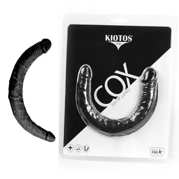 Dildo Duplo Kiotos Cox 025 30cm Preto