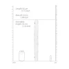 Dildo Duplo Transparente 45 cm