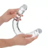 Dildo Duplo Transparente 45 cm