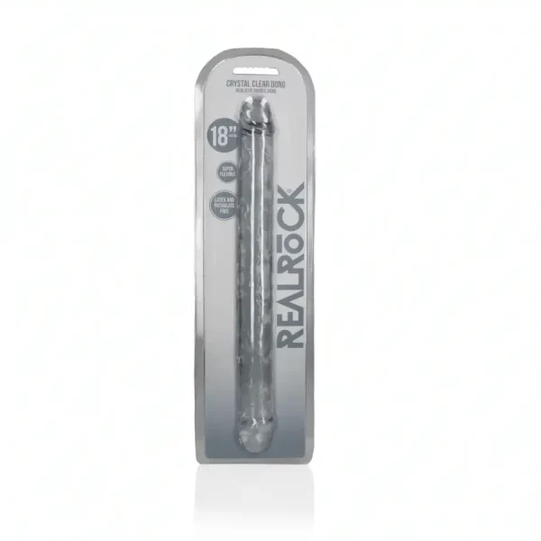Dildo Duplo Transparente 45 cm