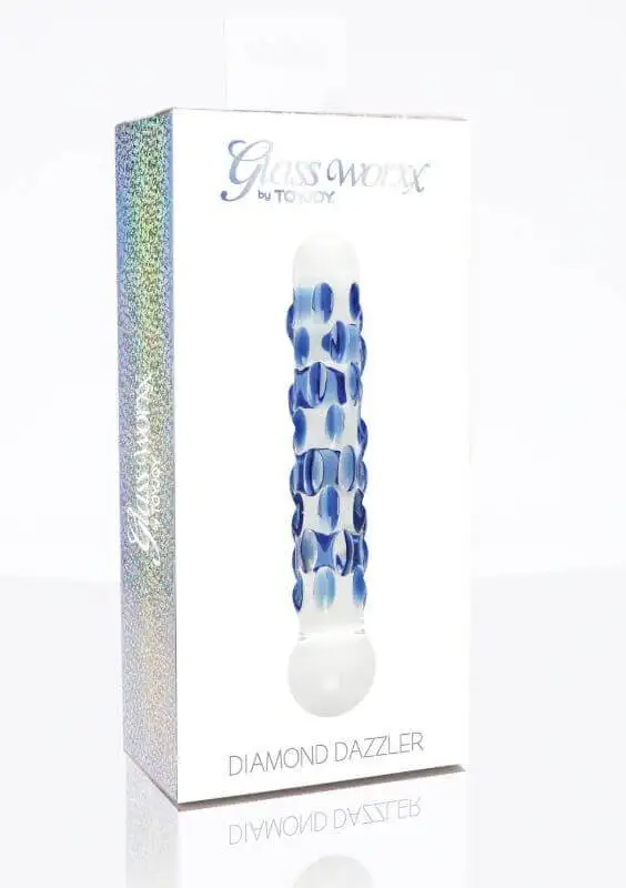 Dildo em Vidro Glass Worxx Diamond Dazzler