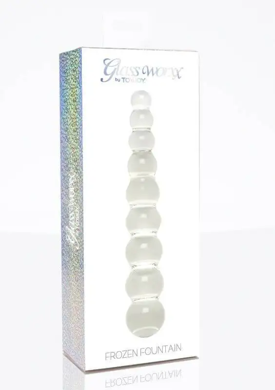 Dildo em Vidro Glass Worxx Frozen Foutain
