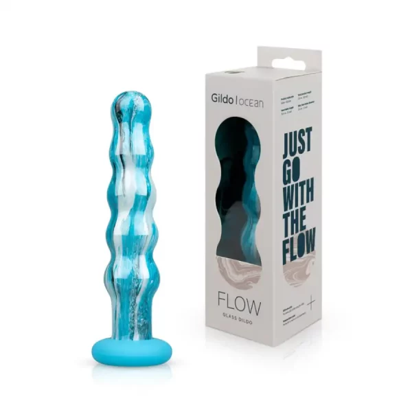 Dildo em Vidro Ocean Flow