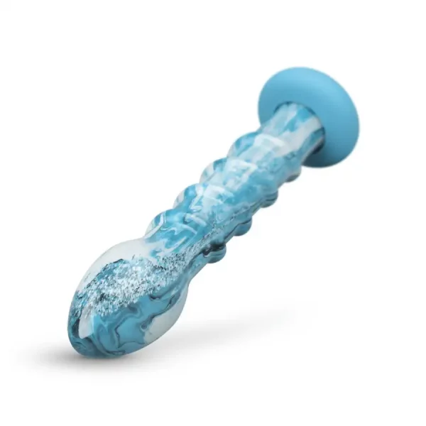 Dildo em Vidro Ocean Wave