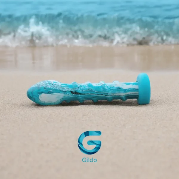 Dildo em Vidro Ocean Wave