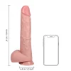Dildo Extra Longo 33 cm com Testículos Pele Clara