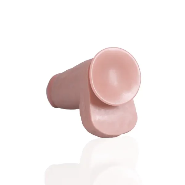 Dildo Extra Thick com Testículos 8"/20,3 cm Pele Clara