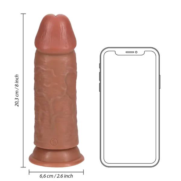 Dildo Extra Thick sem Testículos 8"/20,3 cm Mulato