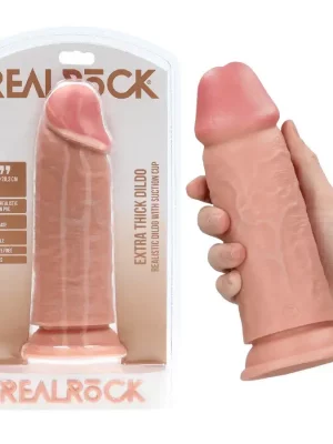Dildo Extra Thick sem Testículos 8"/20,3 cm Pele Clara