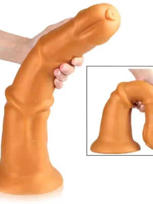 Dildo Extreme Horse Cock Gold Play