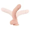 Dildo Flexível Nature Skin Bendable Grande 29 cm Natural