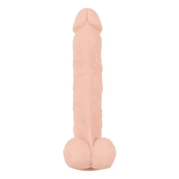 Dildo Flexível Nature Skin Bendable Grande 29 cm Natural