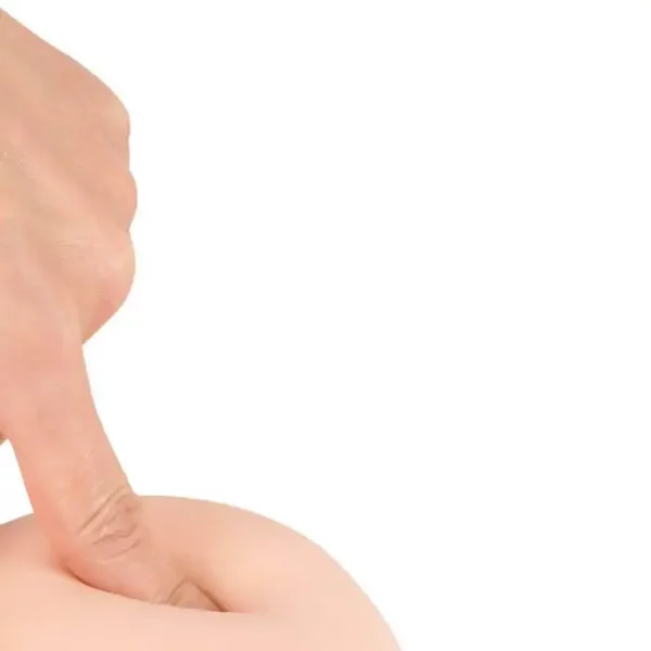 Dildo Flexível Nature Skin Bendable Médio 23 cm Natural