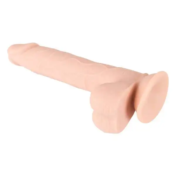 Dildo Flexível Nature Skin Bendable Médio 23 cm Natural