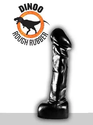 Dildo Haya Dinoo Rough Rubber Preto