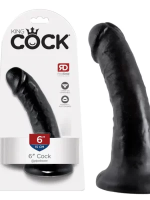 Dildo King Cock 17 cm Preto