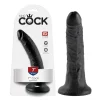 Dildo King Cock 20 cm Preto