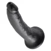 Dildo King Cock 20 cm Preto