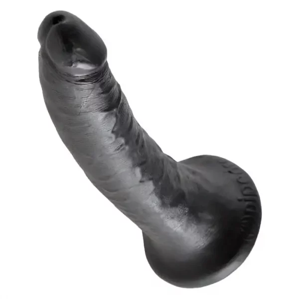 Dildo King Cock 20 cm Preto