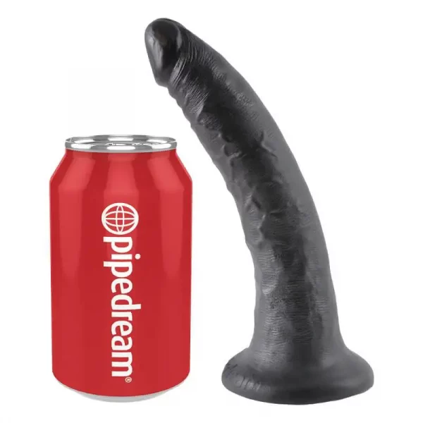 Dildo King Cock 20 cm Preto