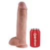 Dildo King Cock com testículos 28 cm. Natural