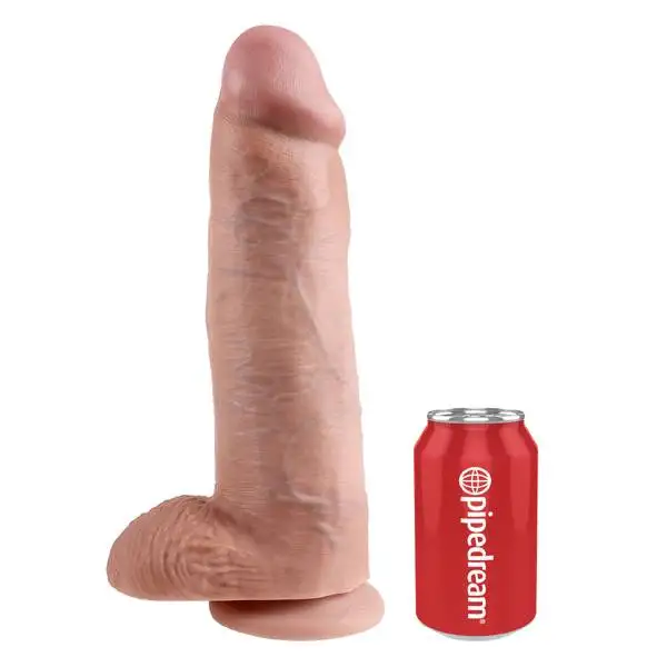 Dildo King Cock com testículos 30,5 cm. Natural