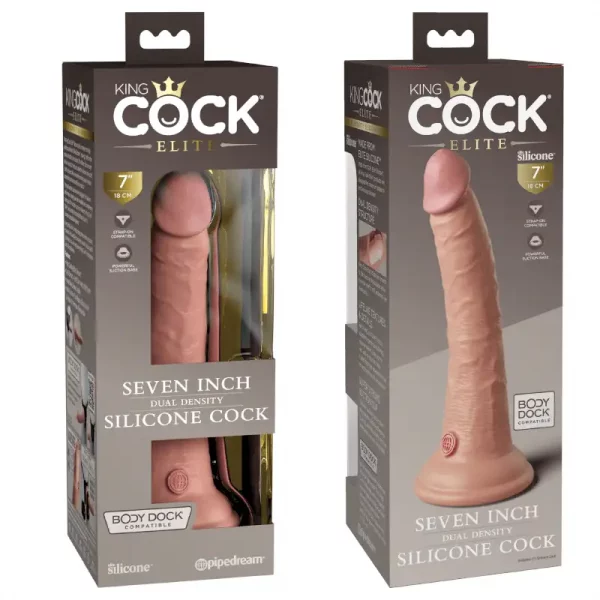 Dildo King Cock Elite 7'' Dual Density Silicone