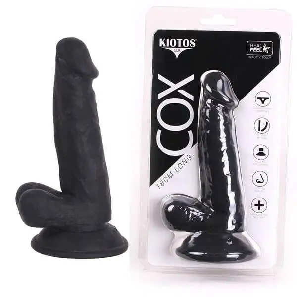 Dildo Kiotos Cox 018 18cm Preto