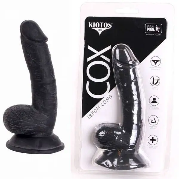 Dildo Kiotos Cox 020 18.5cm Preto
