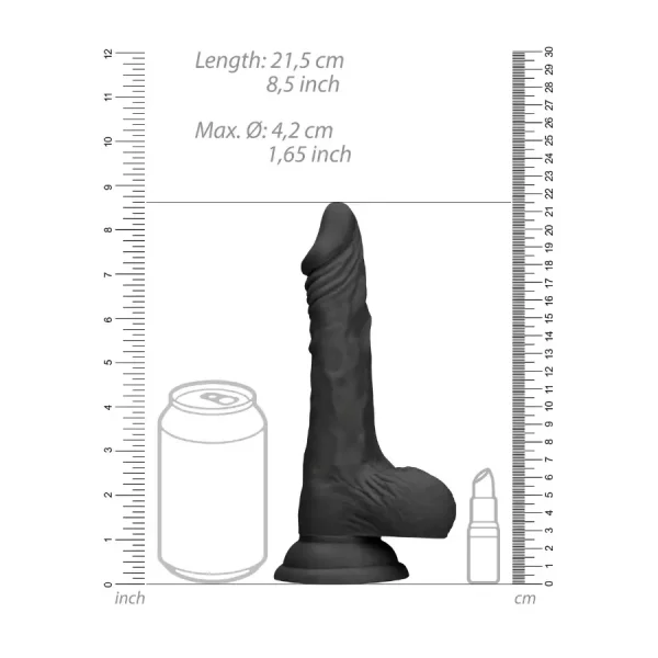 Dildo Realrock 22 cm Preto