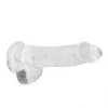 Dildo RealRock Crystal Clear 15 cm Transparente
