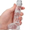 Dildo RealRock Crystal Clear 15 cm Transparente