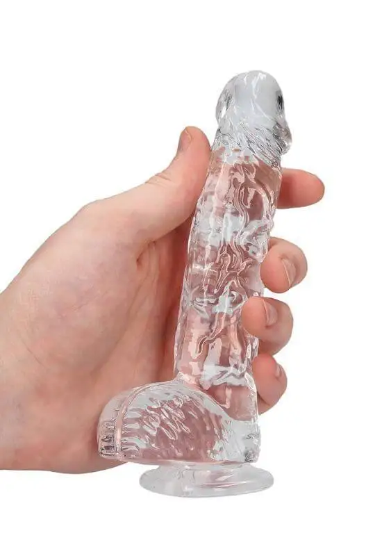 Dildo RealRock Crystal Clear 15 cm Transparente