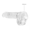 Dildo RealRock Crystal Clear 15 cm Transparente