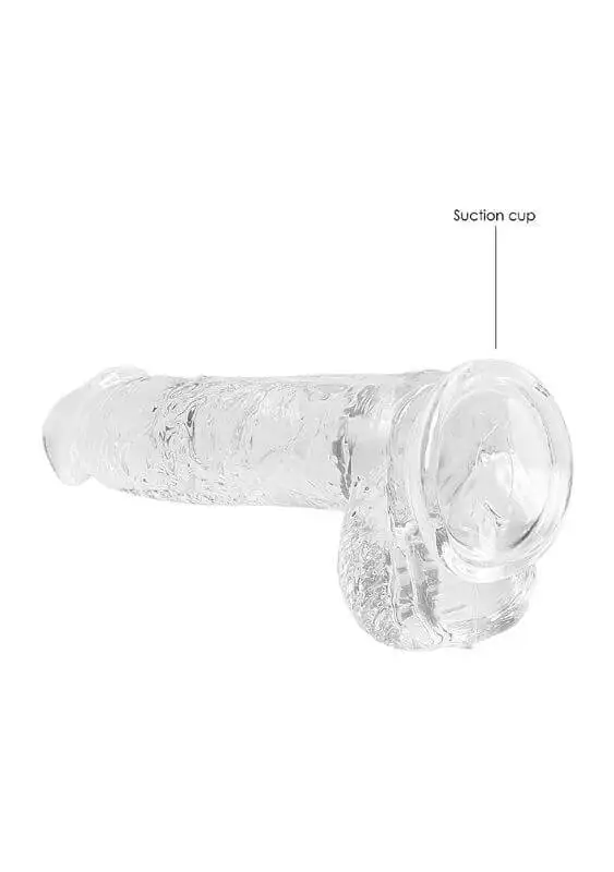 Dildo RealRock Crystal Clear 15 cm Transparente