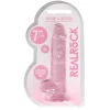 Dildo RealRock Crystal Clear 17 cm Rosa