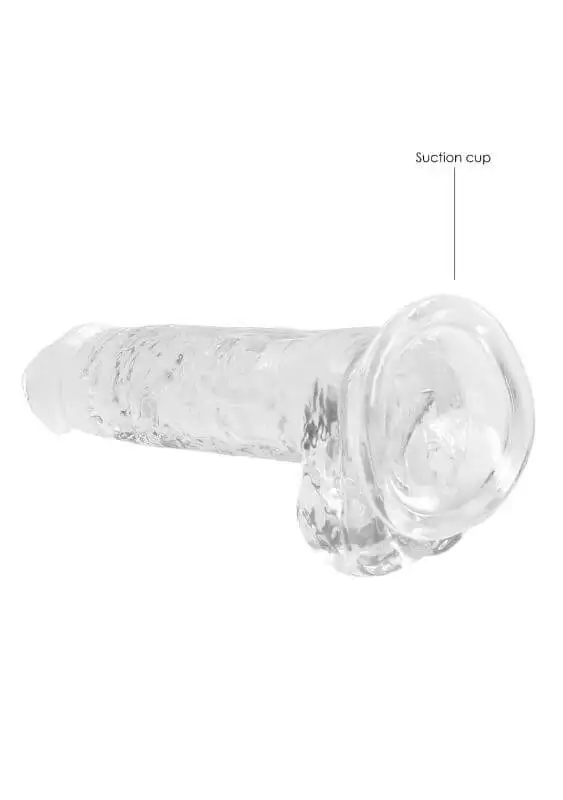 Dildo RealRock Crystal Clear 17 cm Transparente