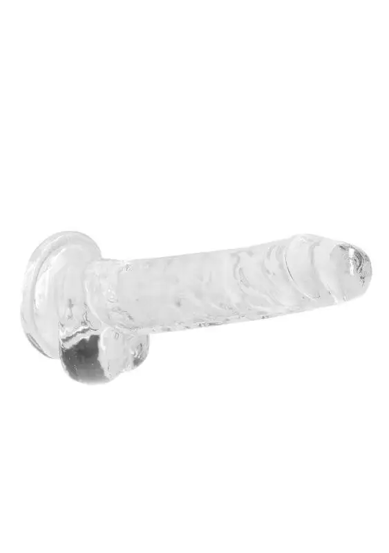 Dildo RealRock Crystal Clear 17 cm Transparente