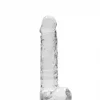 Dildo RealRock Crystal Clear 17 cm Transparente