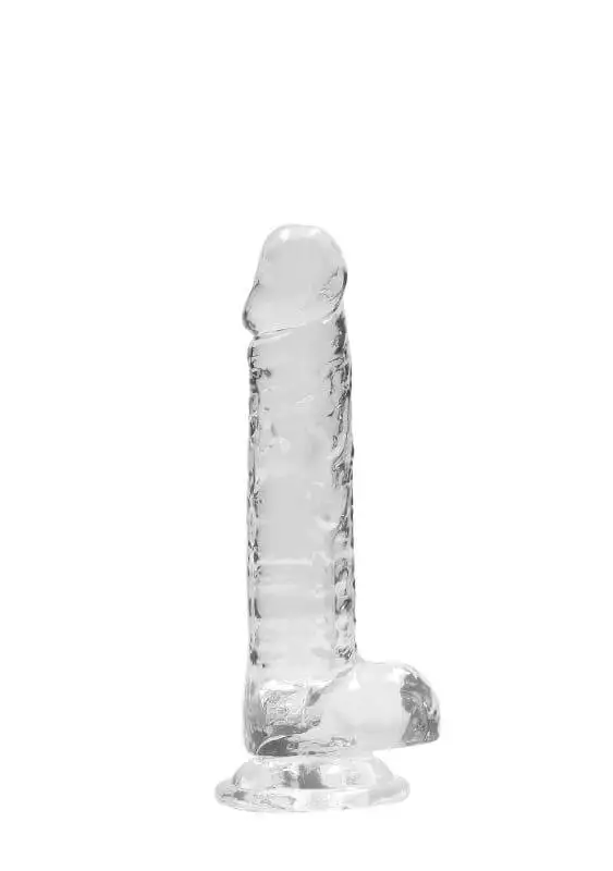 Dildo RealRock Crystal Clear 17 cm Transparente